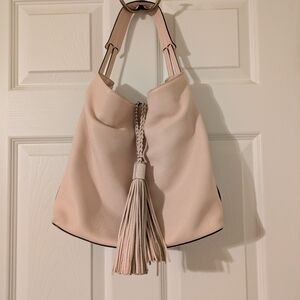 Rebecca Minkoff Bucket-style Leather Hobo Bag With Tassels